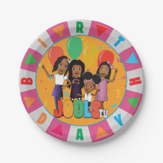 Assiettes En Carton JOOLS TV ®️ rose 7 dans Dessert Plate