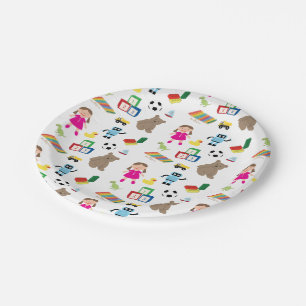 Assiettes En Carton Jouets pour enfants Motif
