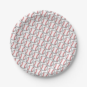 Assiettes En Carton Joueur de baseball Fête sportive Équipe Enfants Am