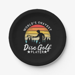 Assiettes En Carton Joueur de golf World Okayest Disk