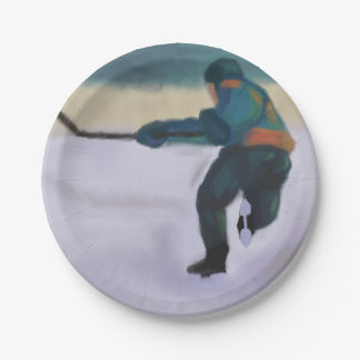 Assiettes En Carton Joueur de hockey