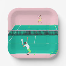 Joueur de Match Art Moderne Pink Green
