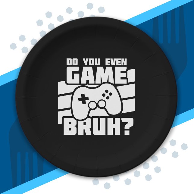 Assiettes En Carton Joueur vidéo - Jeu vidéo - Joueur amusant (Créateur téléchargé)