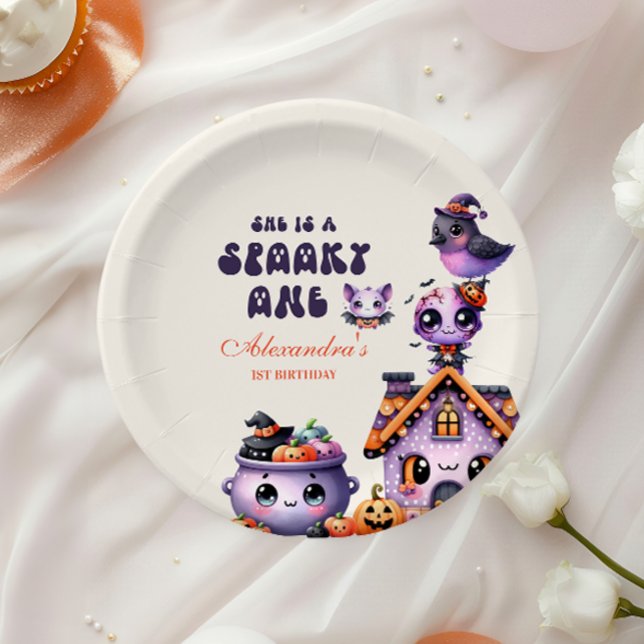 Assiettes En Carton Jour d'anniversaire de l'Halloween (Créateur téléchargé)