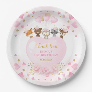 Assiettes En Carton Jour de l'anniversaire des Valentines de la régio