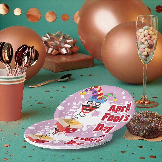 Assiettes En Carton Jour des Fools d'avril (Créateur téléchargé)