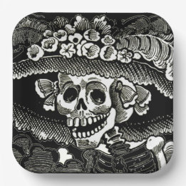 Assiettes En Carton Jour du papier mort - José Guadalupe Posada