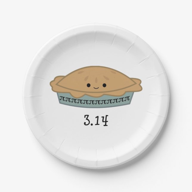 Assiettes En Carton Jour Pi 3.14 (Devant)