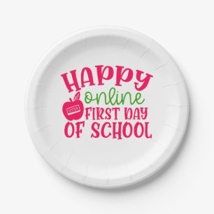 Assiettes En Carton Journée de l'enseignant Happy en ligne Premier jou