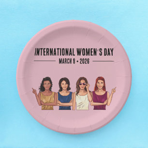 Assiettes En Carton Journée internationale de la femme
