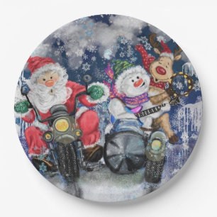 Assiettes En Carton Joy - Joyeux Noël