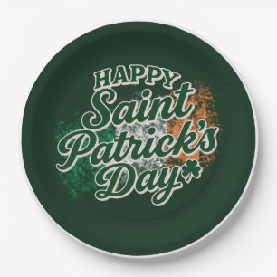 Assiettes En Carton Joyeuse Saint-Patrick vintage