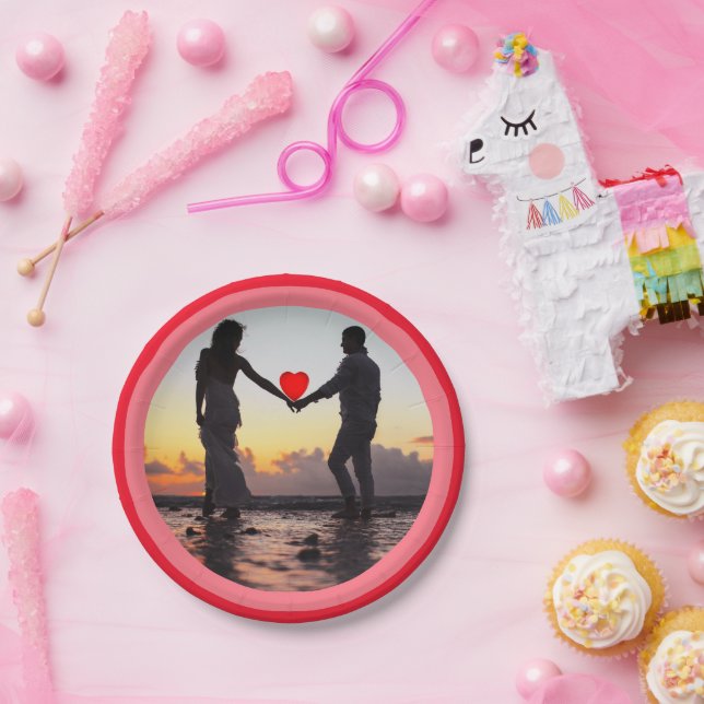 Assiettes En Carton Joyeuse Saint-Valentin (Fête)
