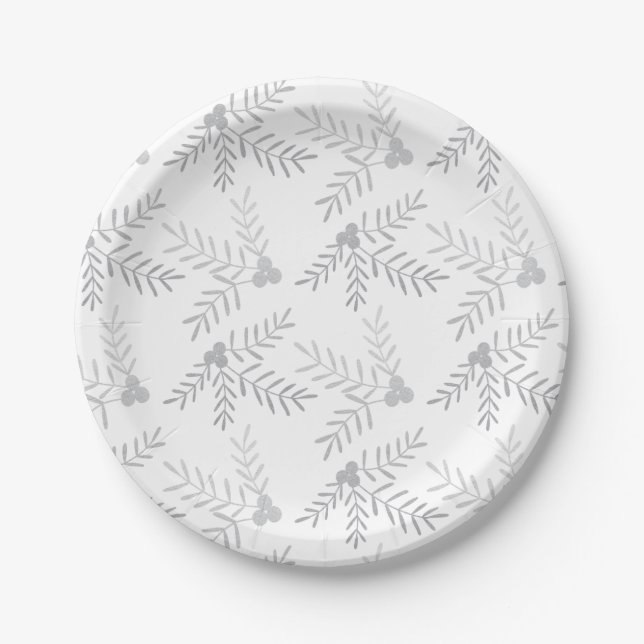 Assiettes En Carton Joyeuses vacances (Devant)