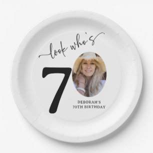 Assiettes En Carton Joyeux 70 ans ! Photo Moderne pour les 70 ans