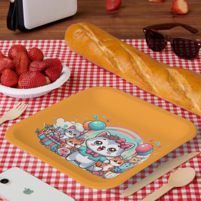 Assiettes En Carton Joyeux Anniversaire, Cutie Pie (Pique-nique)