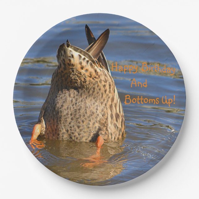 Assiettes En Carton Joyeux anniversaire et bas (Devant)