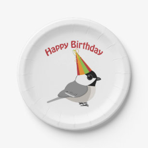 Assiettes En Carton Joyeux Anniversaire Mésange