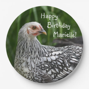 Assiettes En Carton Joyeux anniversaire Poster du poulet