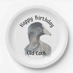 Assiettes En Carton Joyeux Anniversaire Vieux Fou de l'Autre Côté de l