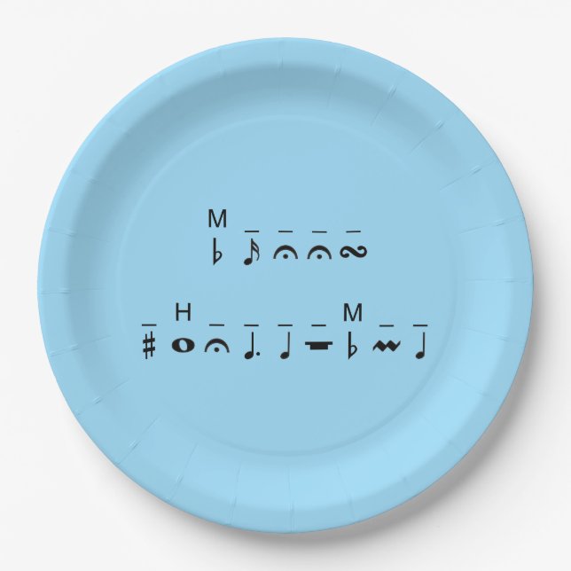 Assiettes En Carton Joyeux Cryptogramme de Noël (Devant)