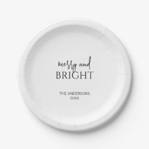 Assiettes En Carton Joyeux et Joyeux Noël