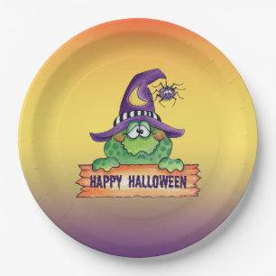 Assiettes En Carton Joyeux Halloween