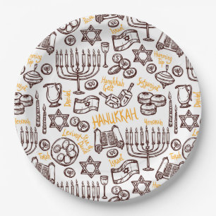 Assiettes En Carton Joyeux Hanoukka