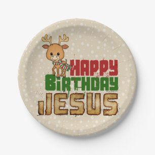Assiettes En Carton Joyeux Jésus