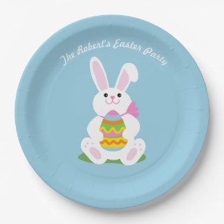 Assiettes En Carton Joyeux lapin de Pâques ~ Personnalisé