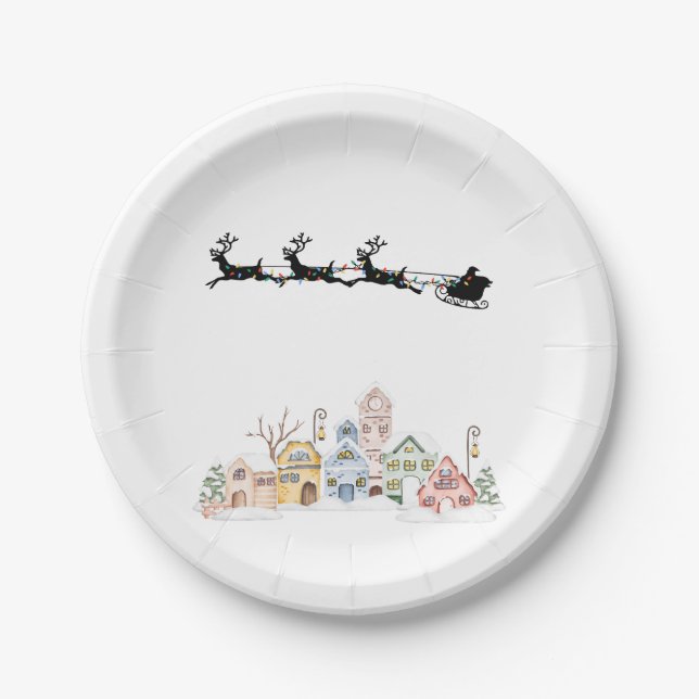 Assiettes En Carton Joyeux Noël (Devant)