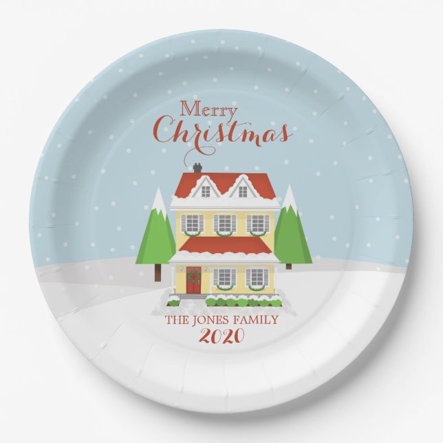 Assiettes En Carton Joyeux Noël (Devant)