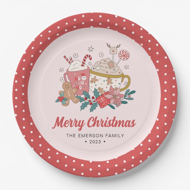 Assiettes En Carton Joyeux Noël (Devant)
