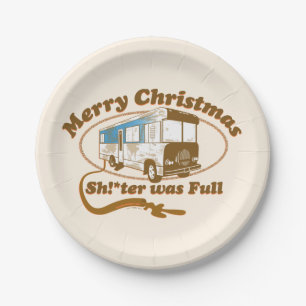 Assiettes En Carton Joyeux Noël, Chut !*ter était plein