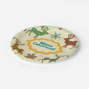 Assiettes En Carton Joyeux Noël de Rain-Cerf coloré