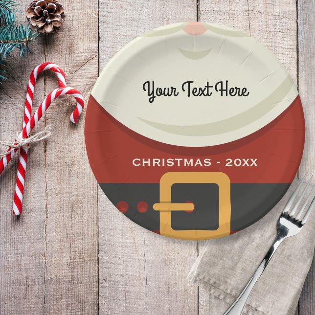 Assiettes En Carton Joyeux Noël Fête du Père Noël (Créateur téléchargé)