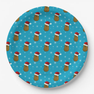 Assiettes En Carton Joyeux Noël Patate