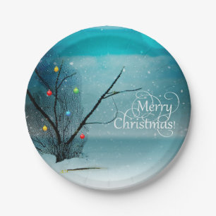 Assiettes En Carton Joyeux Noël - plaques à papier 7"