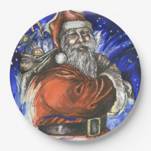 "Joyeux Noël", plaques à papier 9" x 9"