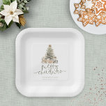Assiettes En Carton Joyeux Noël Sage Script Nom de l'arbre Année<br><div class="desc">Joyeux Noël Sage Script Arbre Nom et année. Joyeux Noël est dans un élégant script dans la sauge et le reste du texte que vous pouvez facilement personnaliser.</div>