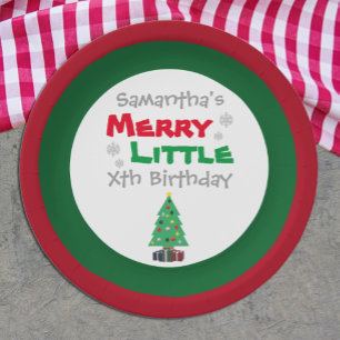 Assiettes En Carton Joyeux Petit Plaque Papier d'Anniversaire