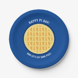 Assiettes En Carton Joyeux Pi Day avec plus de 100 chiffres Lattice Ap