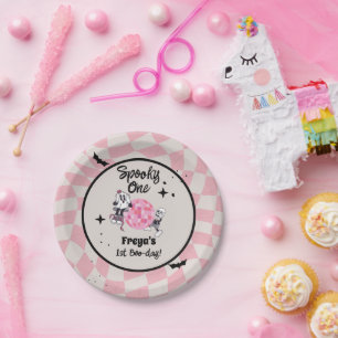 Assiettes En Carton Joyeux premier anniversaire Spooky Ghoul Halloween