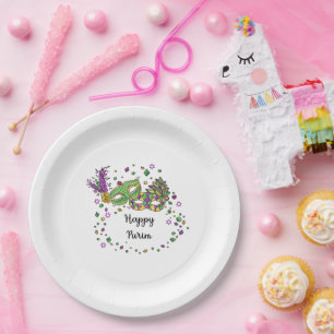 Assiettes En Carton Joyeux Purim