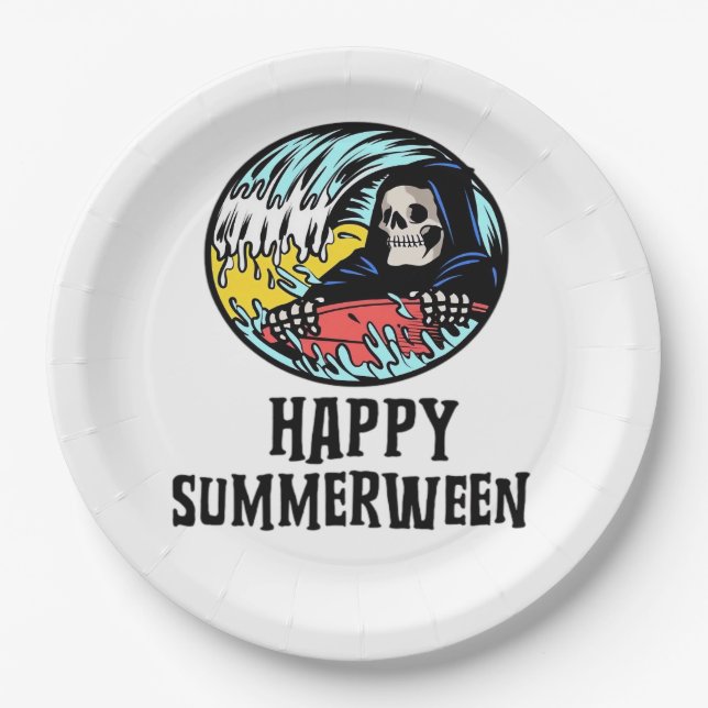 Assiettes En Carton Joyeux Summerween Essential 2025 (Devant)