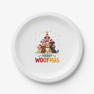 Assiettes En Carton Joyeux Woofmas - Joyeux Noël pour les amoureux des