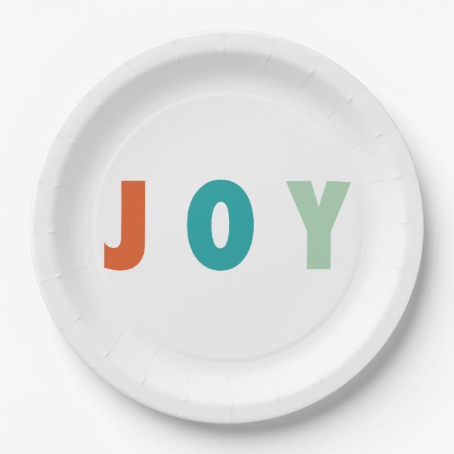 ASSIETTES EN CARTON JOYRY LOVE JOY | NOËL COLORÉ (Devant)
