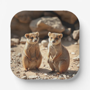 Assiettes En Carton Jumeaux Quokka australiens