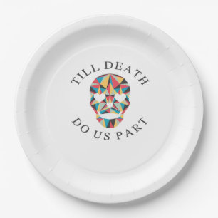 Assiettes En Carton Jusqu'à ce que la mort nous rende drôles et un Hal
