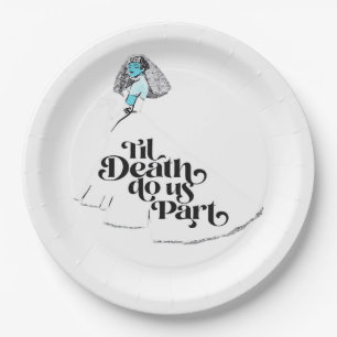 Assiettes En Carton Jusqu'à ce que la mort nous sépare Classique – Amo